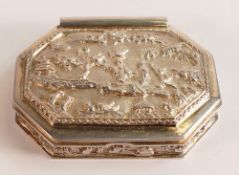 Quality Silver ornate presentation snuff box, hallmarked for London 1979,limited edition, 108.2g, in