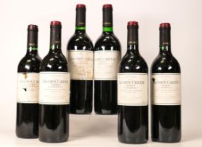 A collection of vintage Red Wines to include 1996 Jacobs Creek Shiraz Cabernet (6)