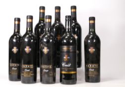Eight Bottle of Hardy's Crest 2005 Shiraz & 2004 Cabernet Shiraz Wines(8)