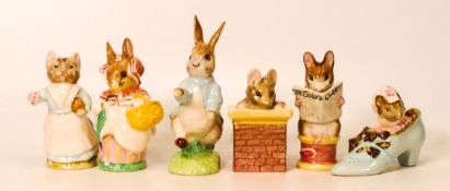 Boxed Royal Albert Beatrix Potter figures to include Peter Rabbit, Tabitha Twitchet, Tom Thumb,