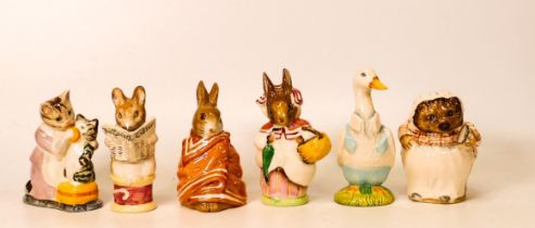 Beswick Bp4 Beatrix Potter figures to include Mr Drake Puddleduck, Poorly Peter Rabbit, Mrs