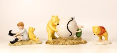 Royal Doulton Winnie The Pooh figures to include Pooh's Blue Balloon Wp16, Christopher Robin &