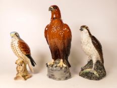 Beswick Osprey, Kestrel & Golden Eagle Decanter(3)