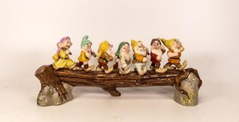 Royal Doulton Snow White and the Seven Dwarfs figure group, modelled as Heigh Ho, limited edition