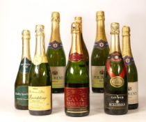 A collection of vintage Sparkling Wines to include Ackerman Saumur, M&S Cava, M&S Sparkling French ,