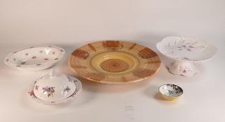Shelley dinner ware to include harmony drip ware charger (36cm diameter), open veg dish pattern