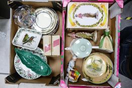 A mixed collection of items to include Decorative plates, Seconds Royal Doulton Character Figure,