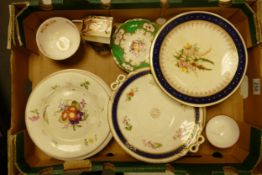 A Collection of Early 19th Century Porcelain to include Worcester Examples (mostly a/f) and other