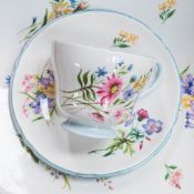 Shelley Wild Flowers pattern Richmond shaped tea set (21 piece)