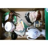 A mixed collection of items to include Royal Doulton large character jugs The Poacher D6761, 2nds