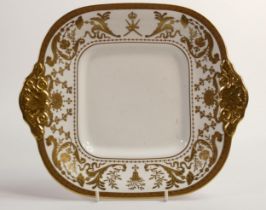 De Lamerie Fine Bone China Gold on White Handled Sandwich Plate , specially made high end quality