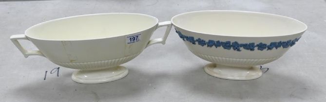 Wedgwood Creamware & Queensware Bowls, largest 39cm(2)