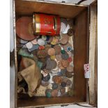 A Mixed Collection of Coins to Include One Penny, Half Penny, 50 Pence Pieces, etc (1 box)