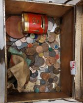 A Mixed Collection of Coins to Include One Penny, Half Penny, 50 Pence Pieces, etc (1 box)