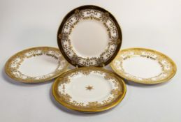 De Lamerie Fine Bone China Chatsworth Garland patterned dessert plates, specially made high end