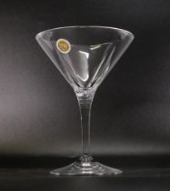 2 boxed sets of 6 Italian Made Cristallo Fusion Martini glasses(2)
