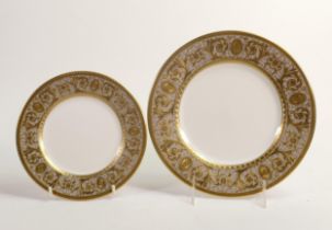 De Lamerie Fine Bone China Olympus Patterned Salad & Dessert Plates , specially made high end