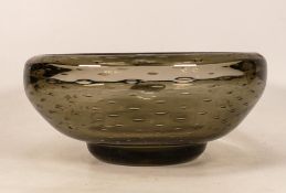Whitefriars Slow Release Glass Bowl, diameter 21cm
