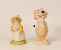 Royal Doulton Brambly Hedge figure Primrose Woodmouse DBH8 together with John Beswick Fancy Fancy