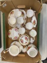 Royal Albert Old Country Roses pattern 22 piece Tea set complete together with Old Country Roses