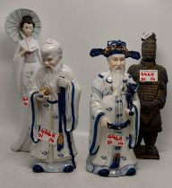 Four Oriental Type Figures to Include Leonardo (1 a/f)