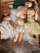 4 Vintage Plastic Dolls