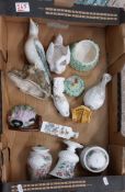 A Mixed Collection of Items to Include Portmeirion Weeping Hearts Vase, Portmeirion Weeping Hearts