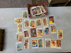 A collection of 1950s/60s comical risque postcards, approx 125 together with envelope containg