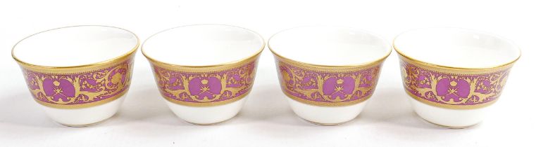 De Lamerie Fine Bone China heavily gilded Tea Bowls, specially made high end quality item, Made in