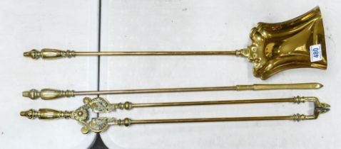 Heavy Brass Fireside Set (3)