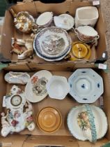 A Mixed Collection of Items to Inlcude Heritage Hall bowl, Tea Pots, Olde Country Castles Soup