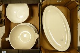 A Mixed Collection of Modern Wedgwood Ceramics to include large spouted mixing bowl, Large Fruit