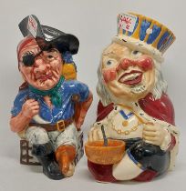 Character Jug Long John Silver Together With Old King Cole