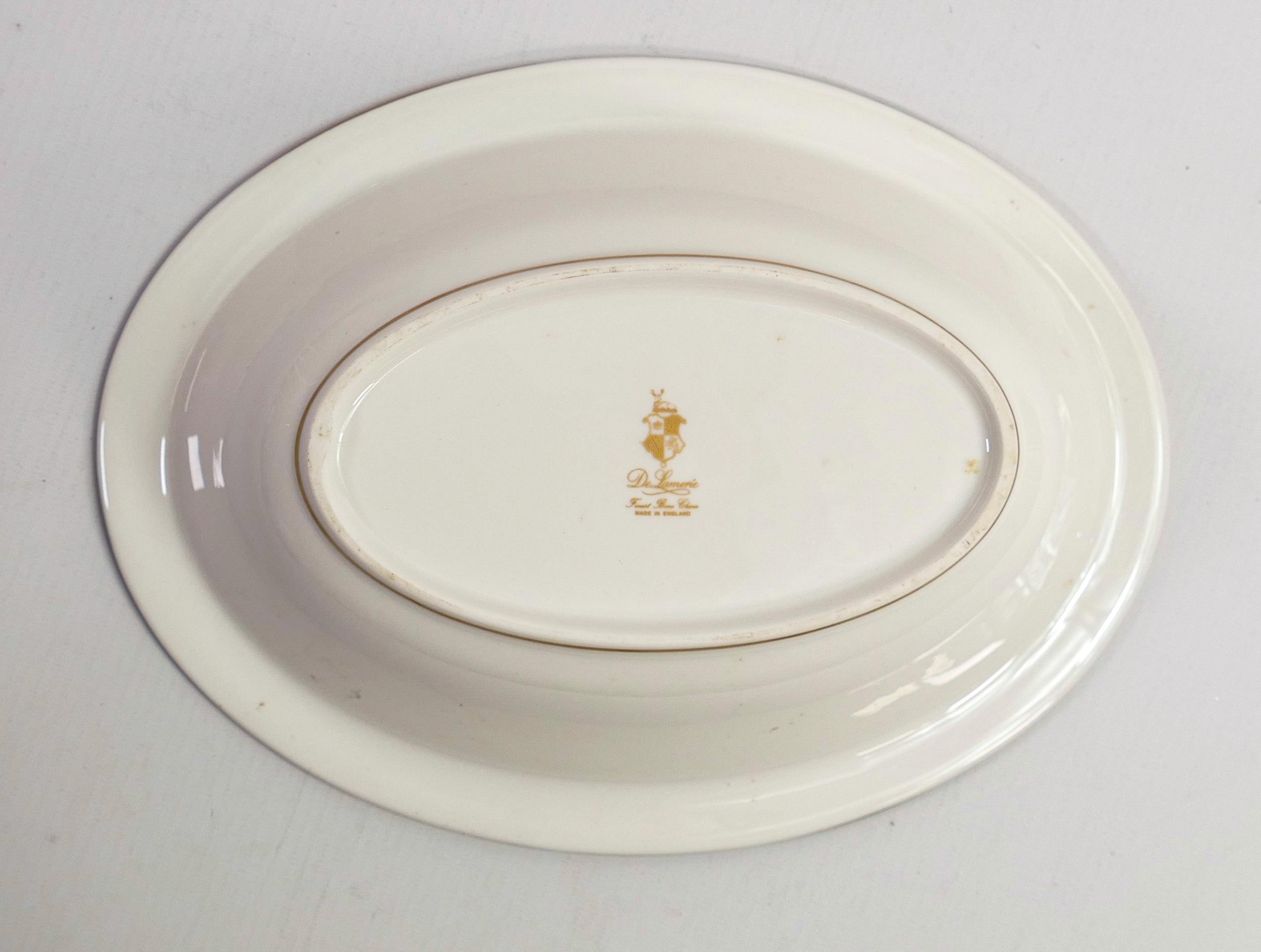 De Lamerie Fine Bone China Chatsworth Garland patterned oval open vegetable dish, specially made - Image 2 of 3