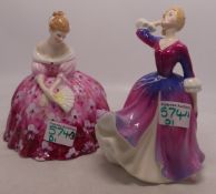 Royal Doulton lady figures Mellissa HN2467 together with Victoria HN2471(2)