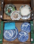 A Mixed Collection of Items to Include Wedgewood Kutani Crane Cake Plate, Royal Doulton Brambly