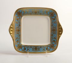 De Lamerie Fine Bone China Turquoise Handled Sandwich Plate , specially made high end quality