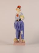 Royal Doulton early figure Derrick HN1398, dated 1930, head re-stuck and hairline crack to pedestal.