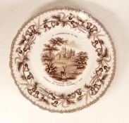 A Rare Wedgwood Dinner Plate, In Commemoration of the Viscount Clive attaining his majority November