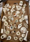 A collection of Goss and other helradic china approx 60 pieces