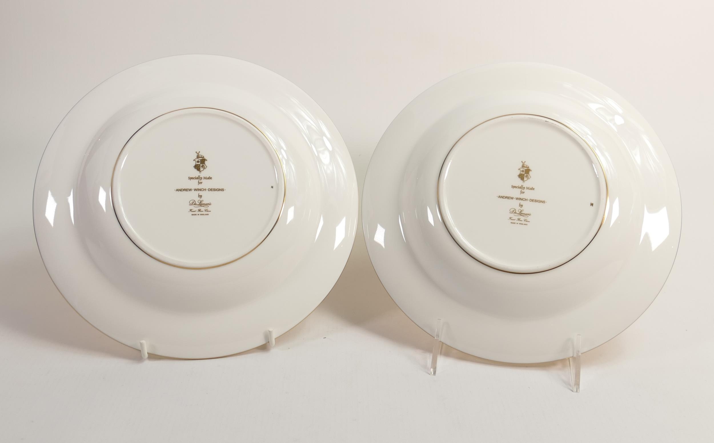De Lamerie Fine Bone China Special Commission Royale for Superyacht Madame Gu Patterned Rimmed Bowls - Image 2 of 2