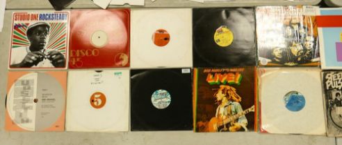 A collection of 1980's & later 12" Vinyl records including Dancehall, Reggae, Ska & Dub, some