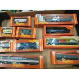 A collection of Hornby & Triang Hornby 00 gauge scale models to include R.247 closed van, R.490