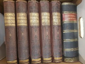 Five vols. of Old and New London Illustrated by Edward Walford together with an 1881 Edition of