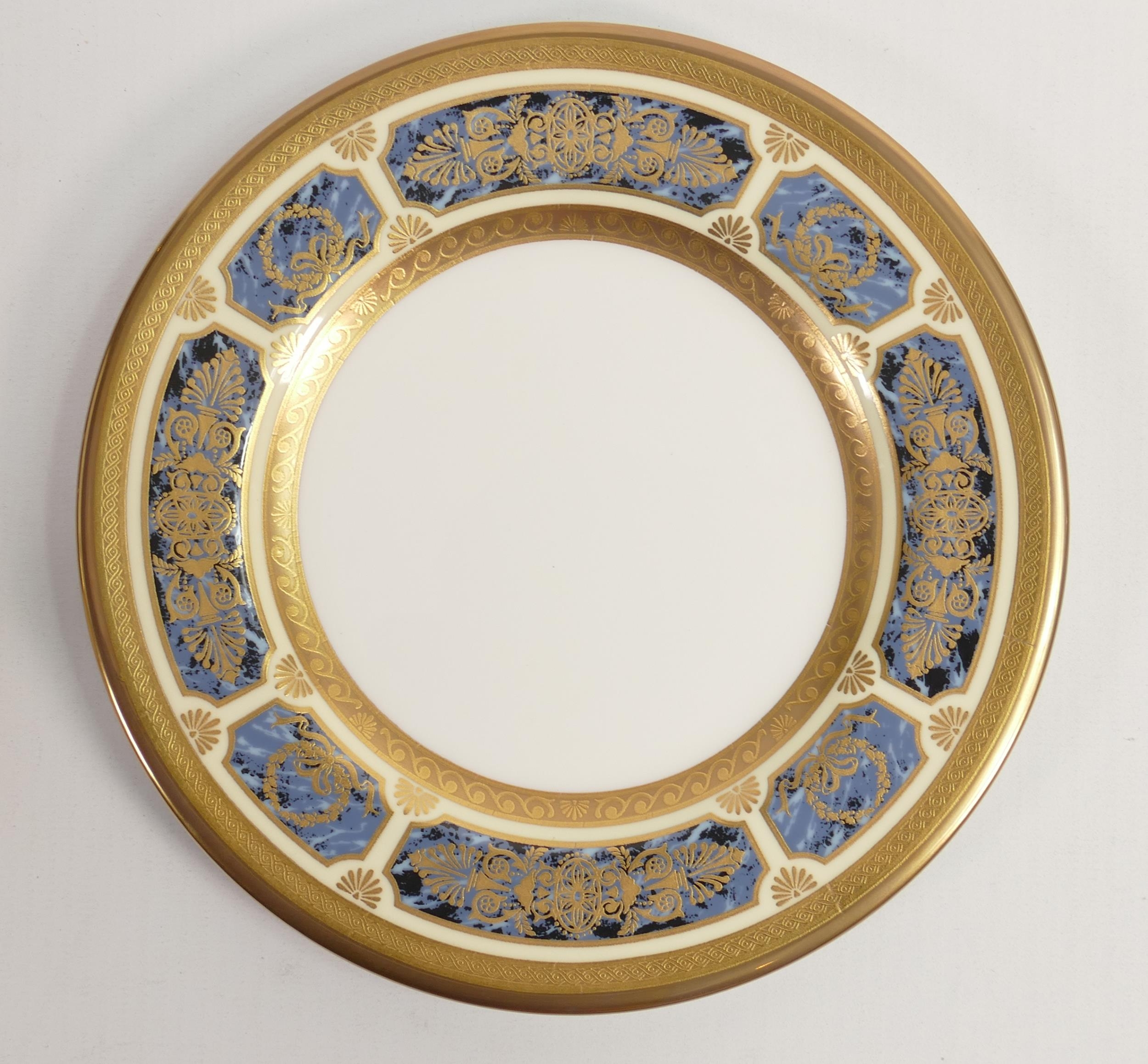 De Lamerie Fine Bone China Blue on Ivory Patterned Trio , specially made high end quality item - Image 2 of 3