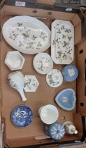 A Mixed Collection of Wedgewood Items to Include Wedgewood Jasperware Lidded Pots, Trinket Dishes.