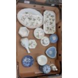 A Mixed Collection of Wedgewood Items to Include Wedgewood Jasperware Lidded Pots, Trinket Dishes.