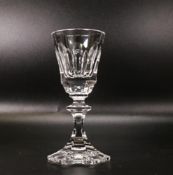 Clear Cut Glass Crystal Chenonceaux patterned set of 10 Liquer / Vodka Glass made for Delamerie Fine