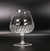 Clear Cut Glass Crystal set of 6 Cognac Glasses made for Delamerie Fine Bone China