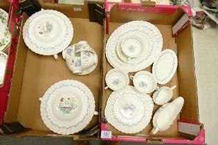 Royal Doulton The Chelsea Rose Patterned Tea & Dinnerware including tureens, platters, cups & saucer